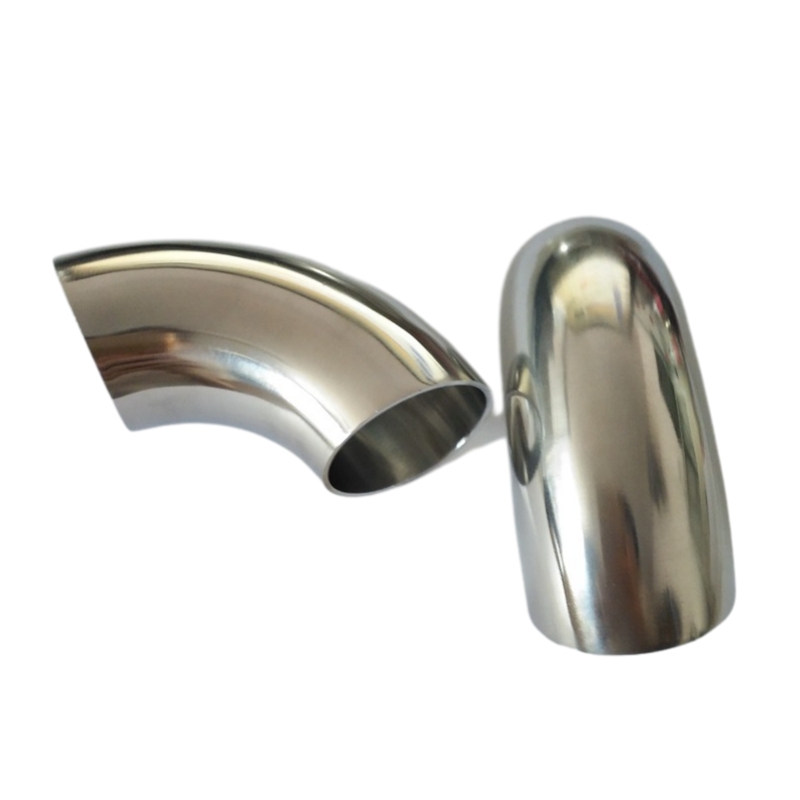 Rustfritt stål rumpe sveiset børstet 90 ° kort radius (SR) rør bøyer