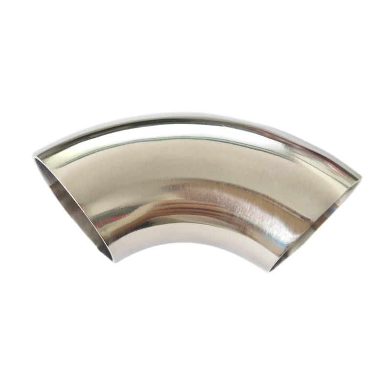 Rustfritt stål rumpe sveiset børstet 90 ° kort radius (SR) rør bøyer
