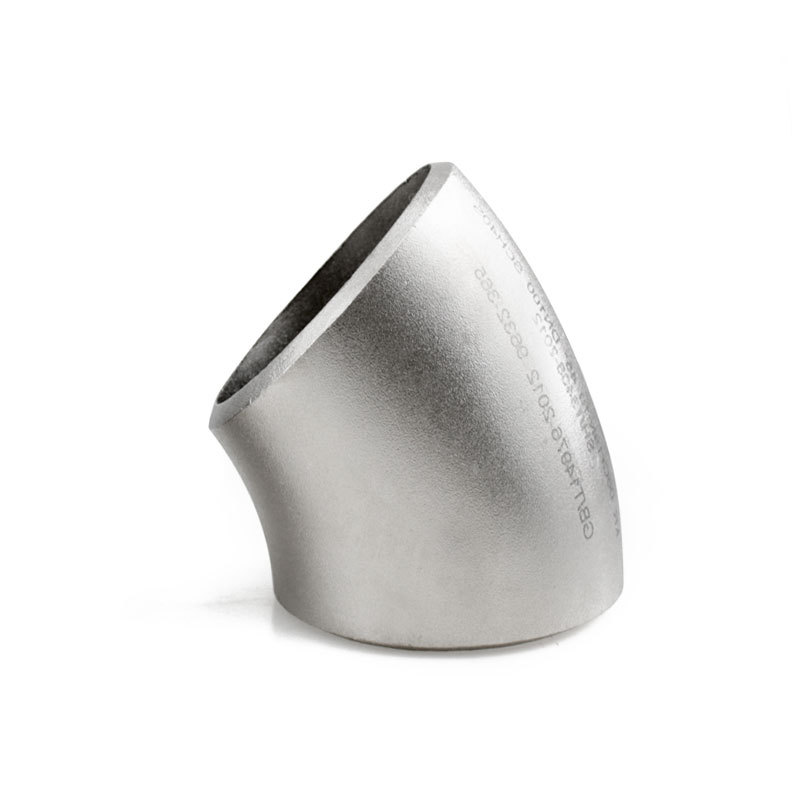 Albue 45 ° Butt Weld 40s 316 Rustfritt stål Rørbeslag Safe og lekkasjefri